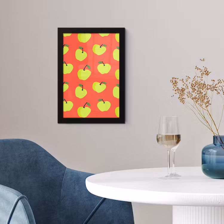 Poster met lijst - Appels - Modern - Groen — 4