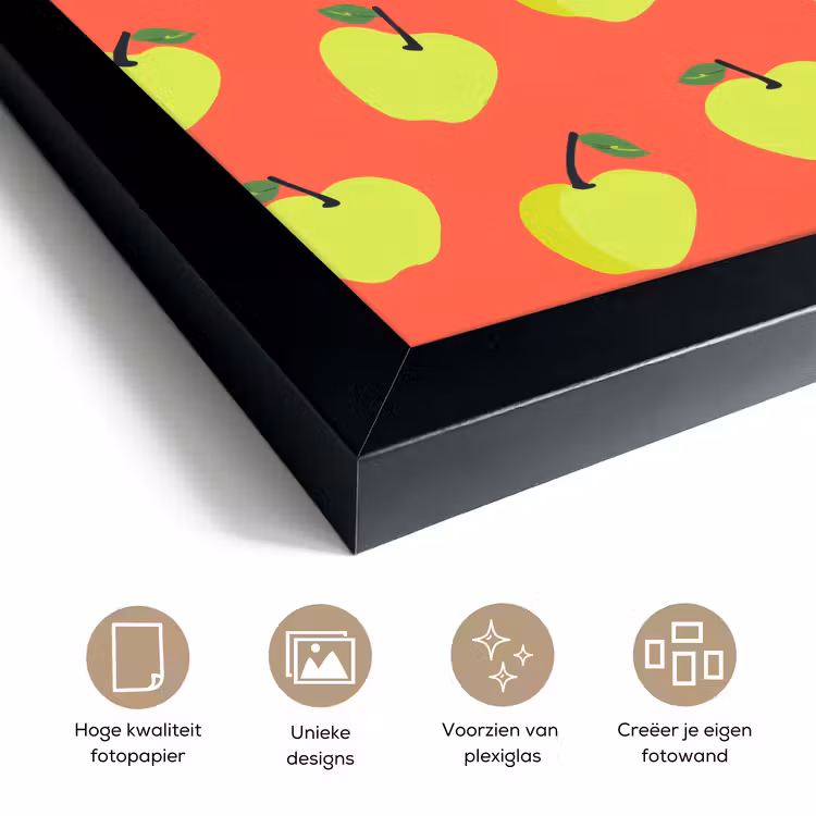 Poster met lijst - Appels - Modern - Groen — 6