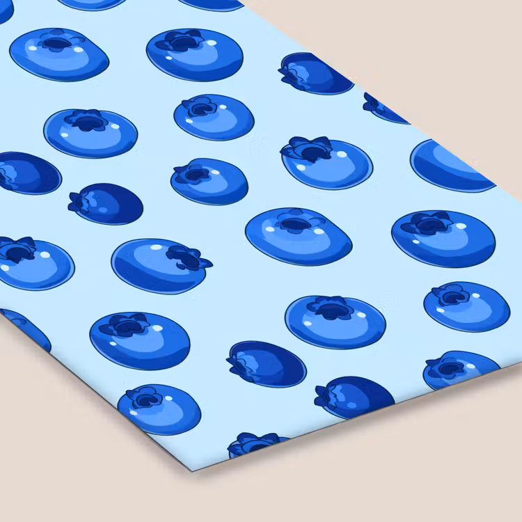 Poster met lijst - Bessen - Modern - Blauw — 7