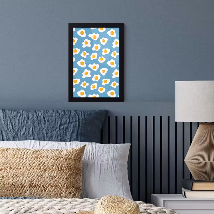 Poster met lijst - Eieren - Dooiers - Blauw — 3