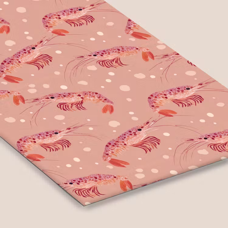 Poster met lijst - Garnalen - Stippen - Roze — 7