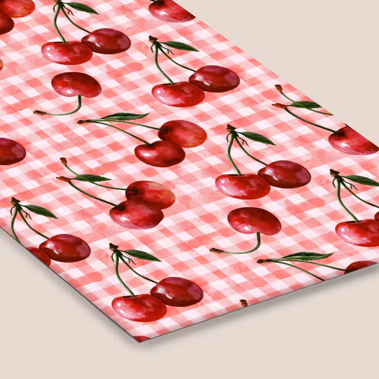 Poster met lijst - Kersen - Blokken - Rood — 7