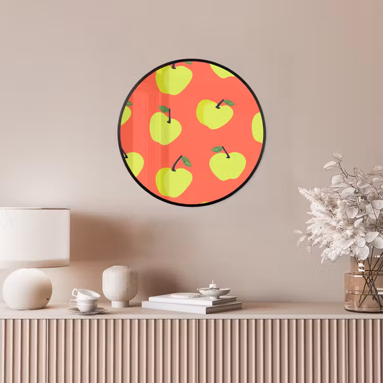 Ronde fotolijst - Appels - Modern - Groen — 5