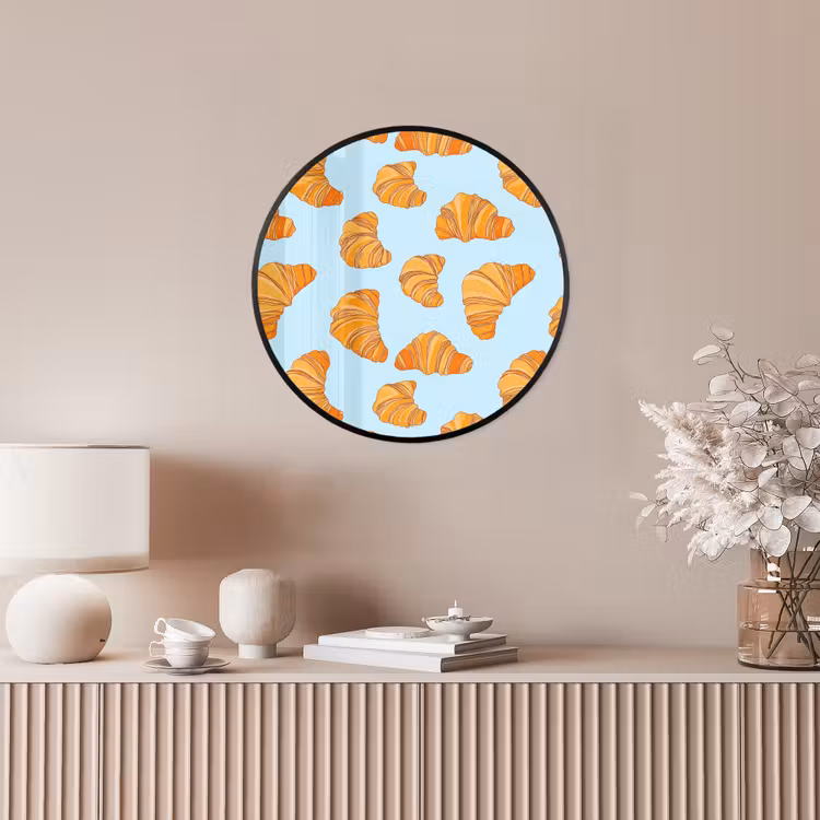 Ronde fotolijst - Croissant - Speels - Blauw — 5