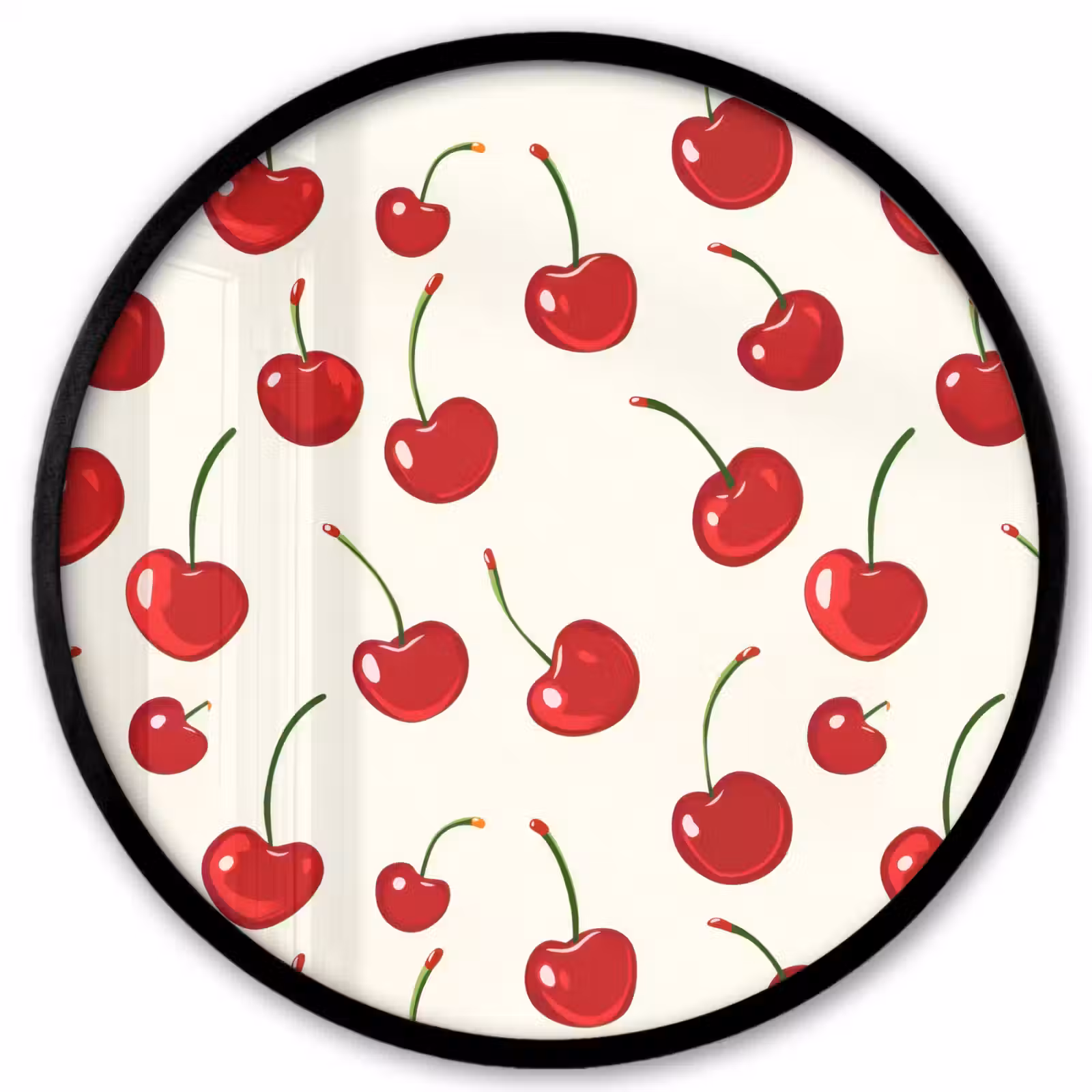 Ronde fotolijst - Kersen - Minimalistisch - Rood — 1