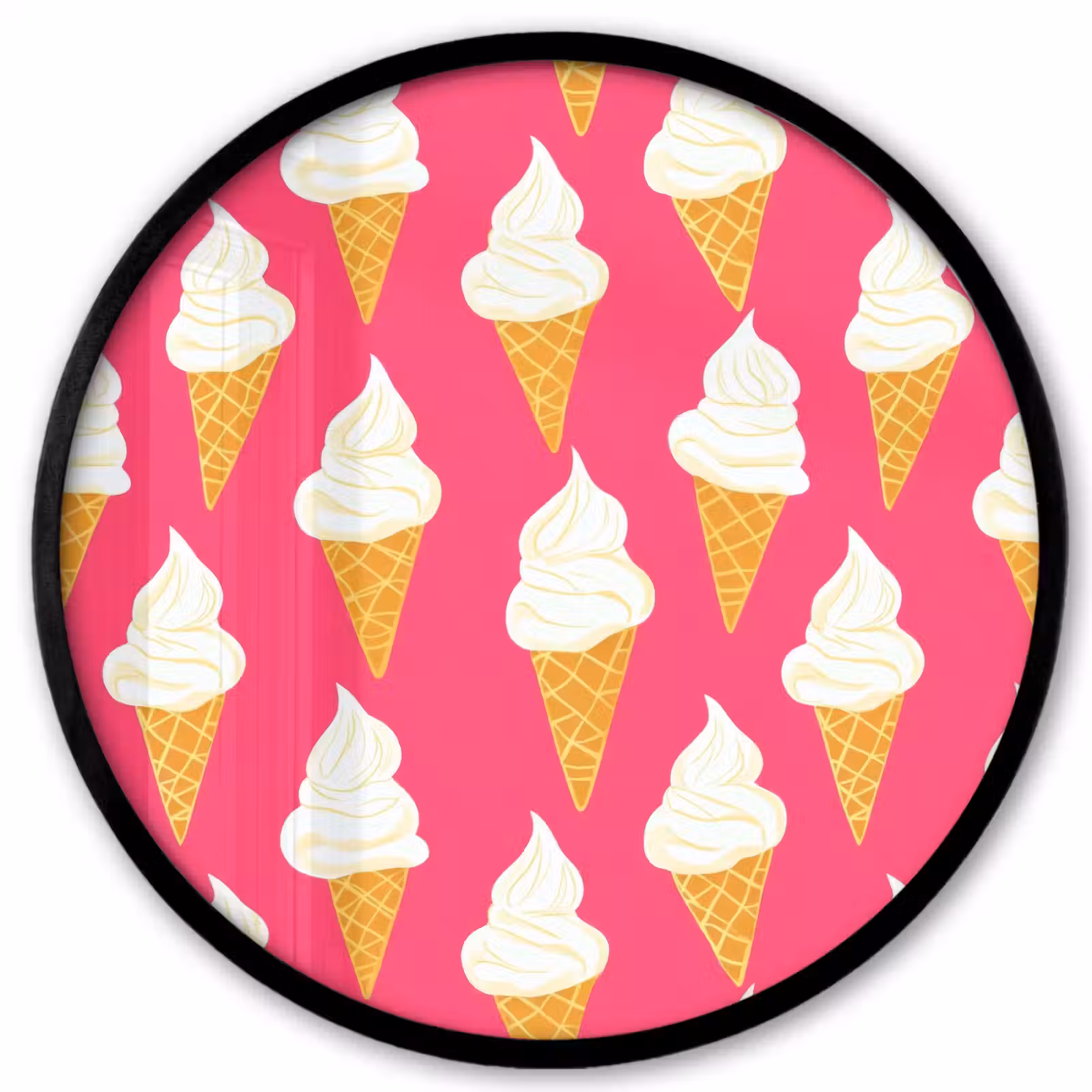 Ronde fotolijst - Softijs - Horentje - Roze — 1