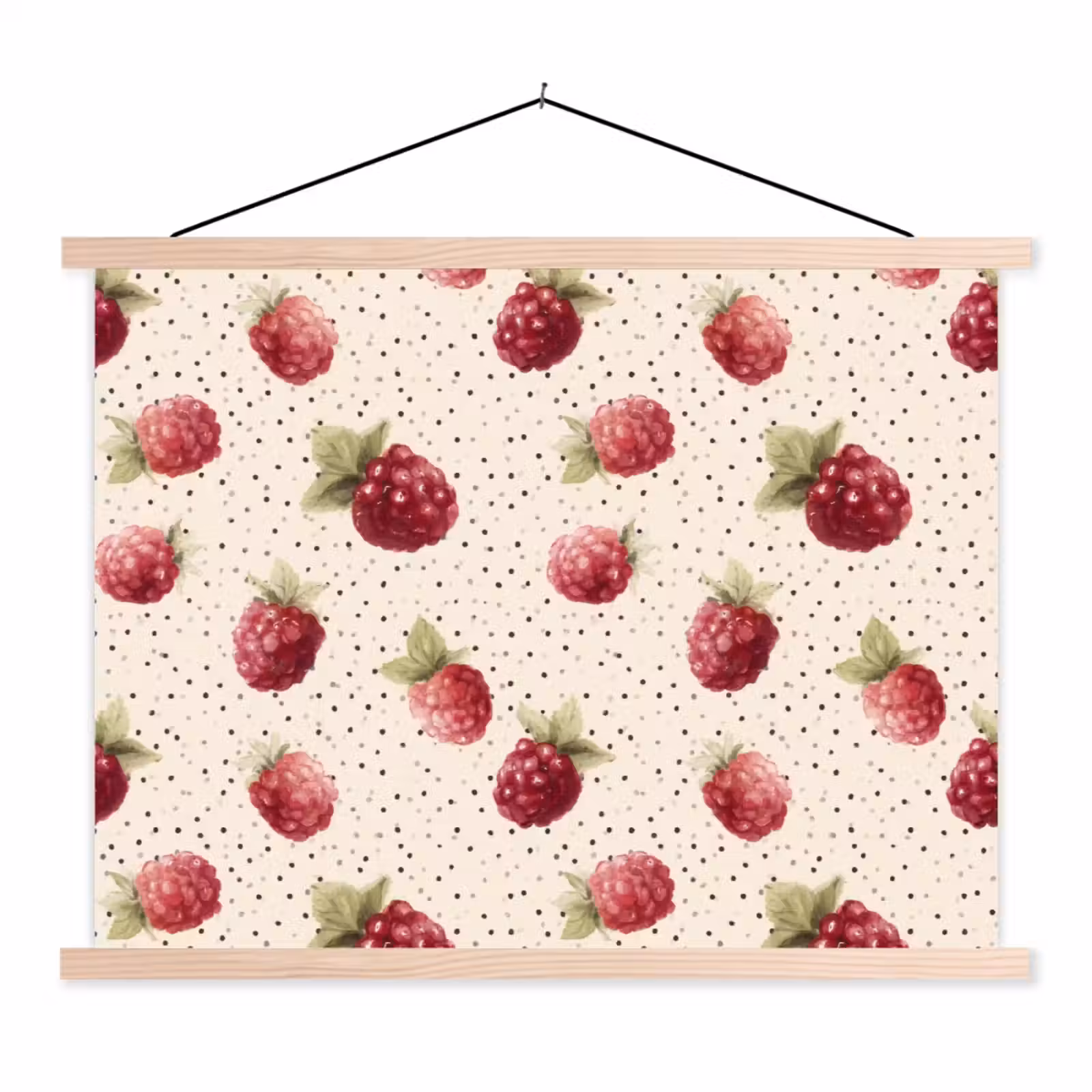 Schoolplaat - Framboos - Stippen - Rood — 1