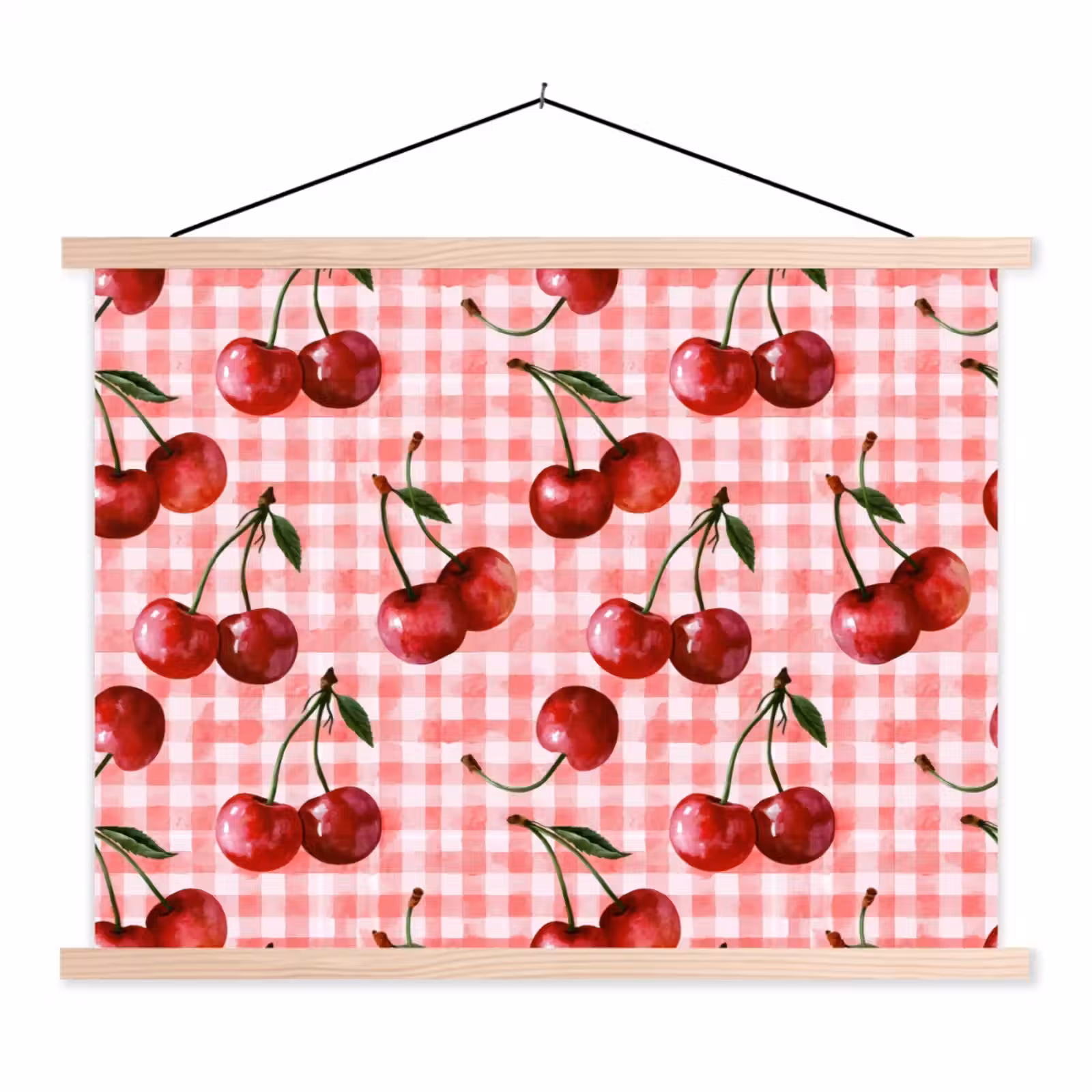 Schoolplaat - Kersen - Blokken - Rood — 1