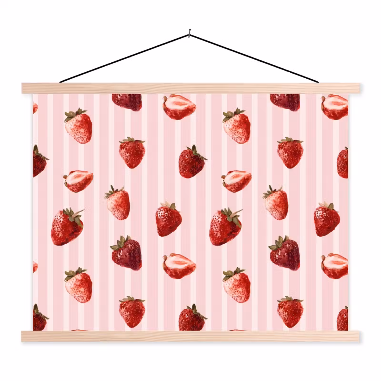 Schoolplaat - Strepen - Aardbei - Roze — 1