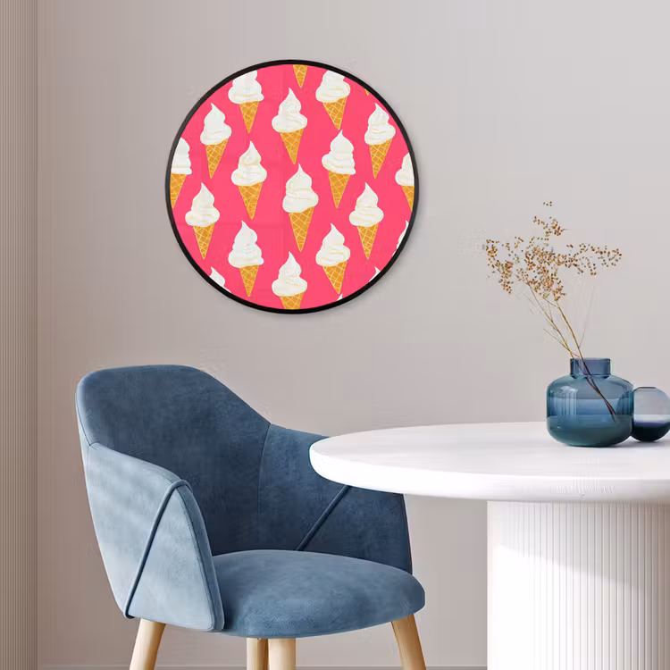 Ronde fotolijst - Softijs - Horentje - Roze — 4