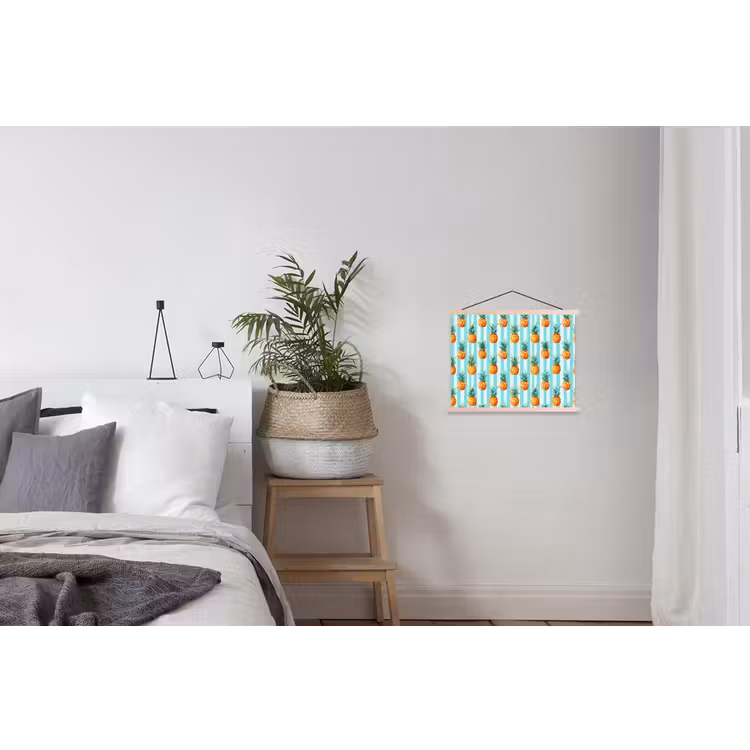 Schoolplaat - Ananas - Strepen - Groen — 2