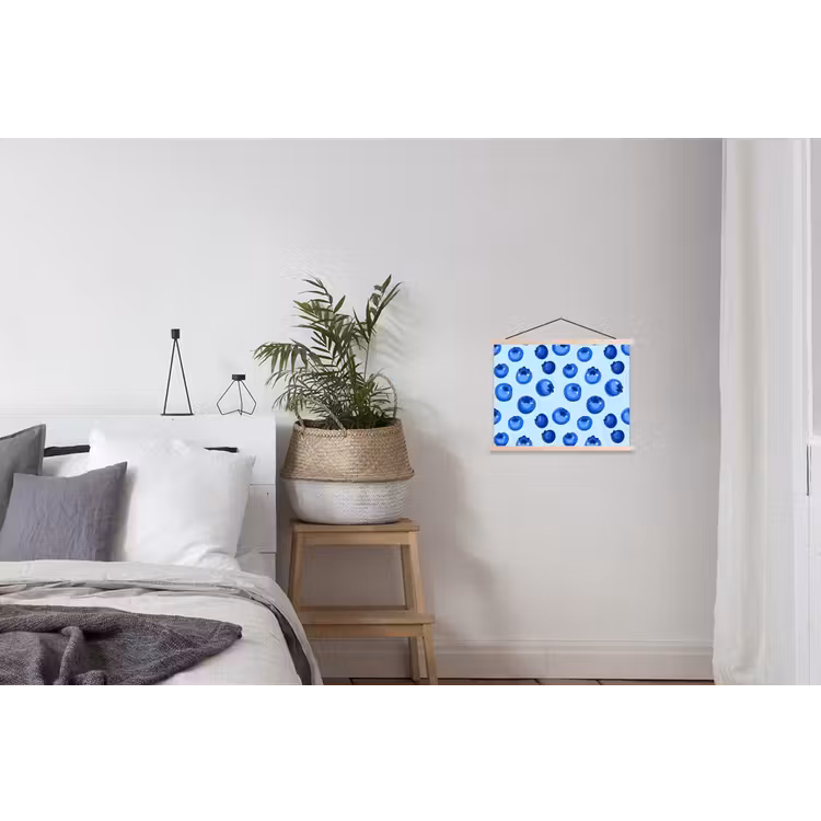 Schoolplaat - Bessen - Modern - Blauw — 2