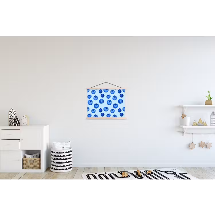Schoolplaat - Bessen - Modern - Blauw — 3