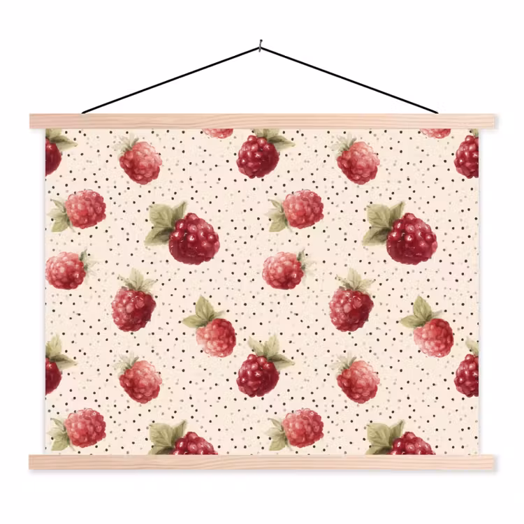 Schoolplaat - Framboos - Stippen - Rood — 1