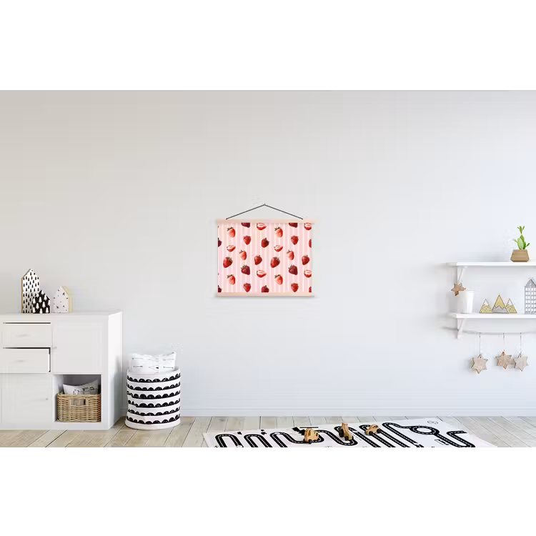 Schoolplaat - Strepen - Aardbei - Roze — 3