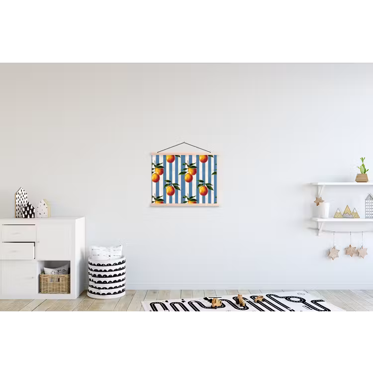 Schoolplaat - Strepen - Citroen - Blauw — 3