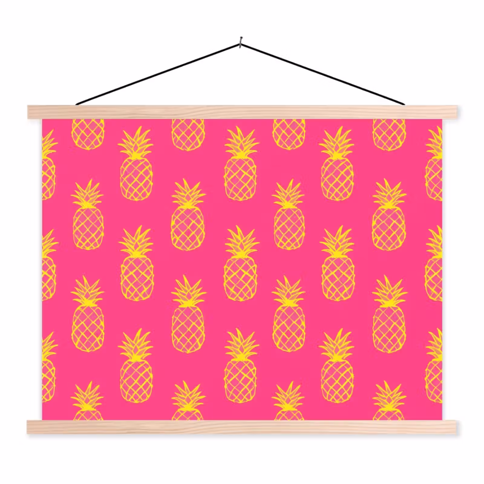 Schoolplaat - Ananas - Trendy - Roze — 1
