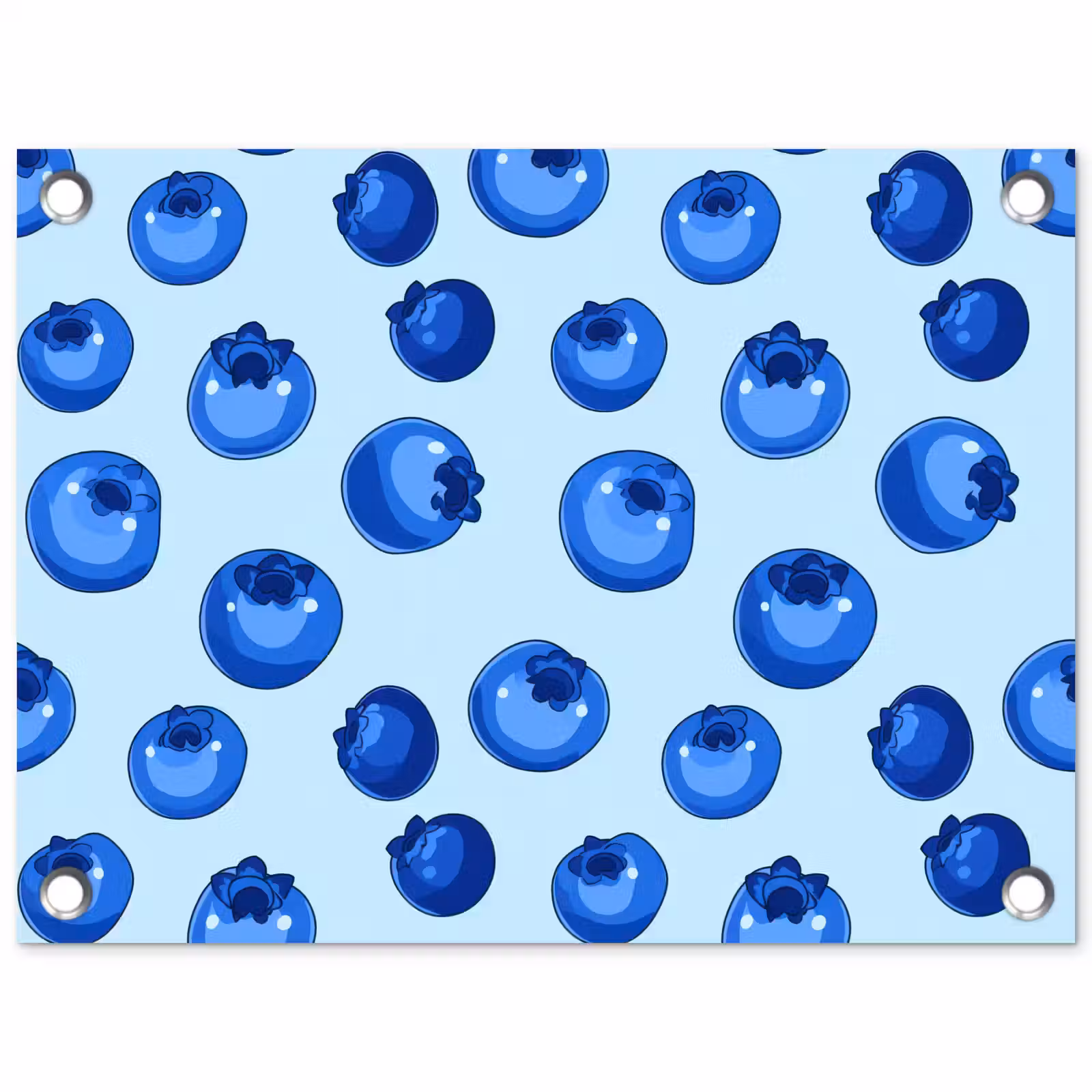 Tuinposter - Bessen - Modern - Blauw — 1