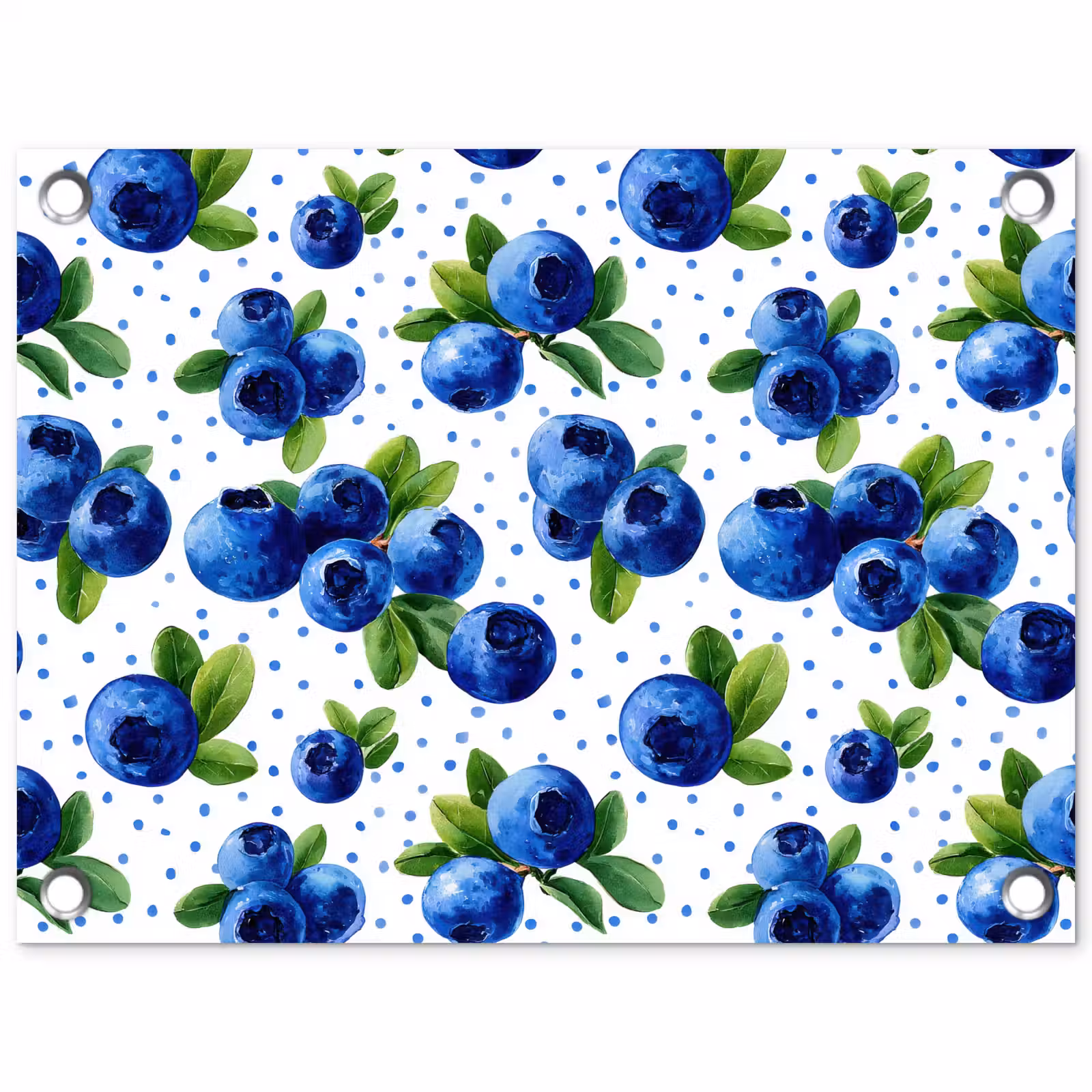 Tuinposter - Bessen - Patroon - Blauw — 1