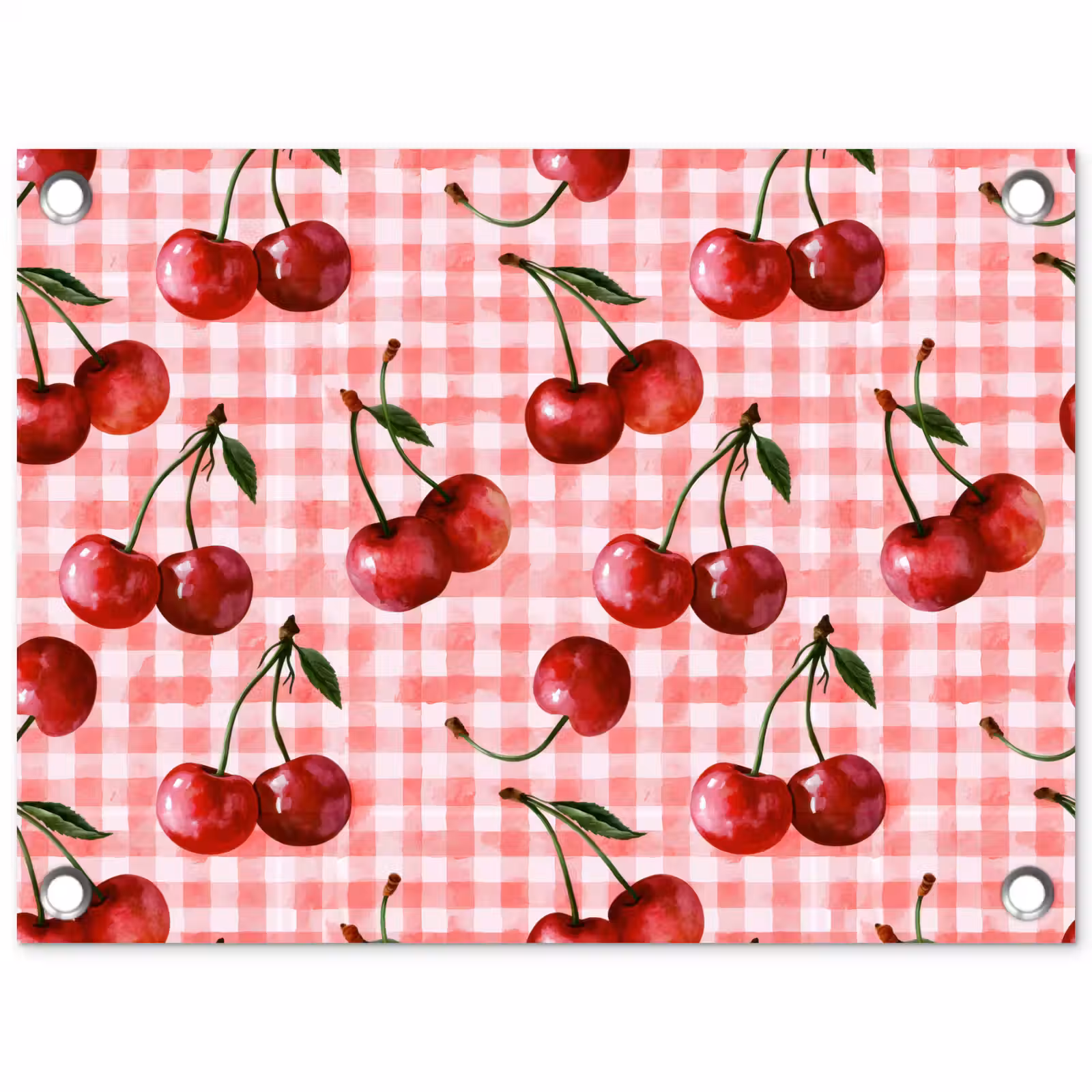 Tuinposter - Kersen - Blokken - Rood — 1