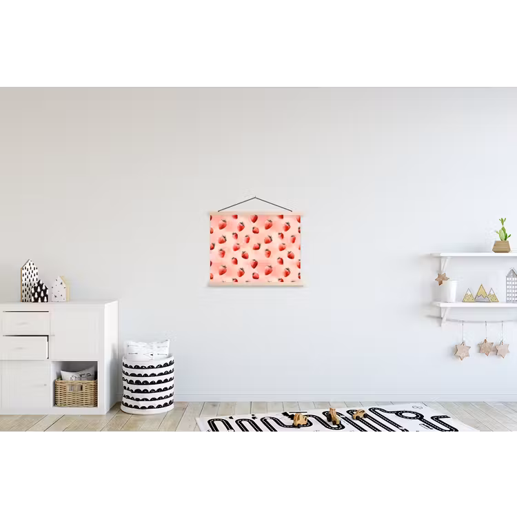 Schoolplaat - Aardbei - Patroon - Roze — 3