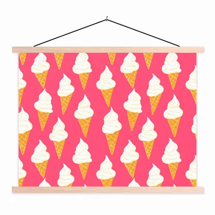 Schoolplaat - Softijs - Horentje - Roze — 1