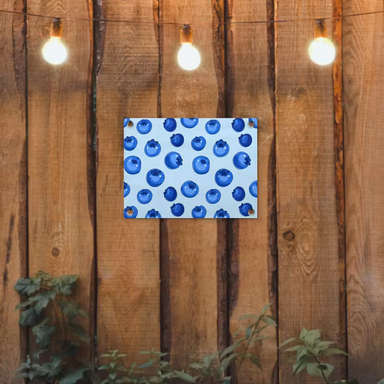 Tuinposter - Bessen - Modern - Blauw — 2