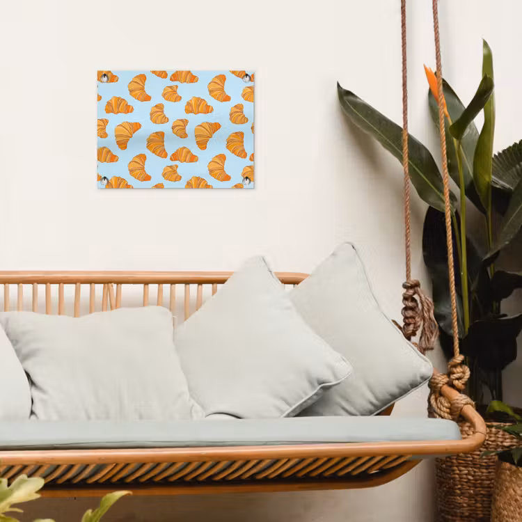 Tuinposter - Croissant - Speels - Blauw — 5