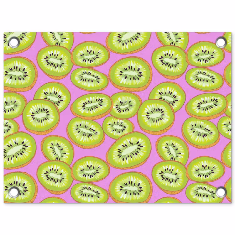 Tuinposter - Kiwi - Speels - Groen — 1