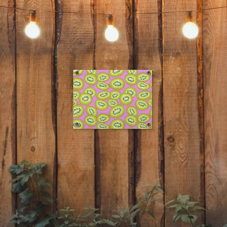 Tuinposter - Kiwi - Speels - Groen — 2