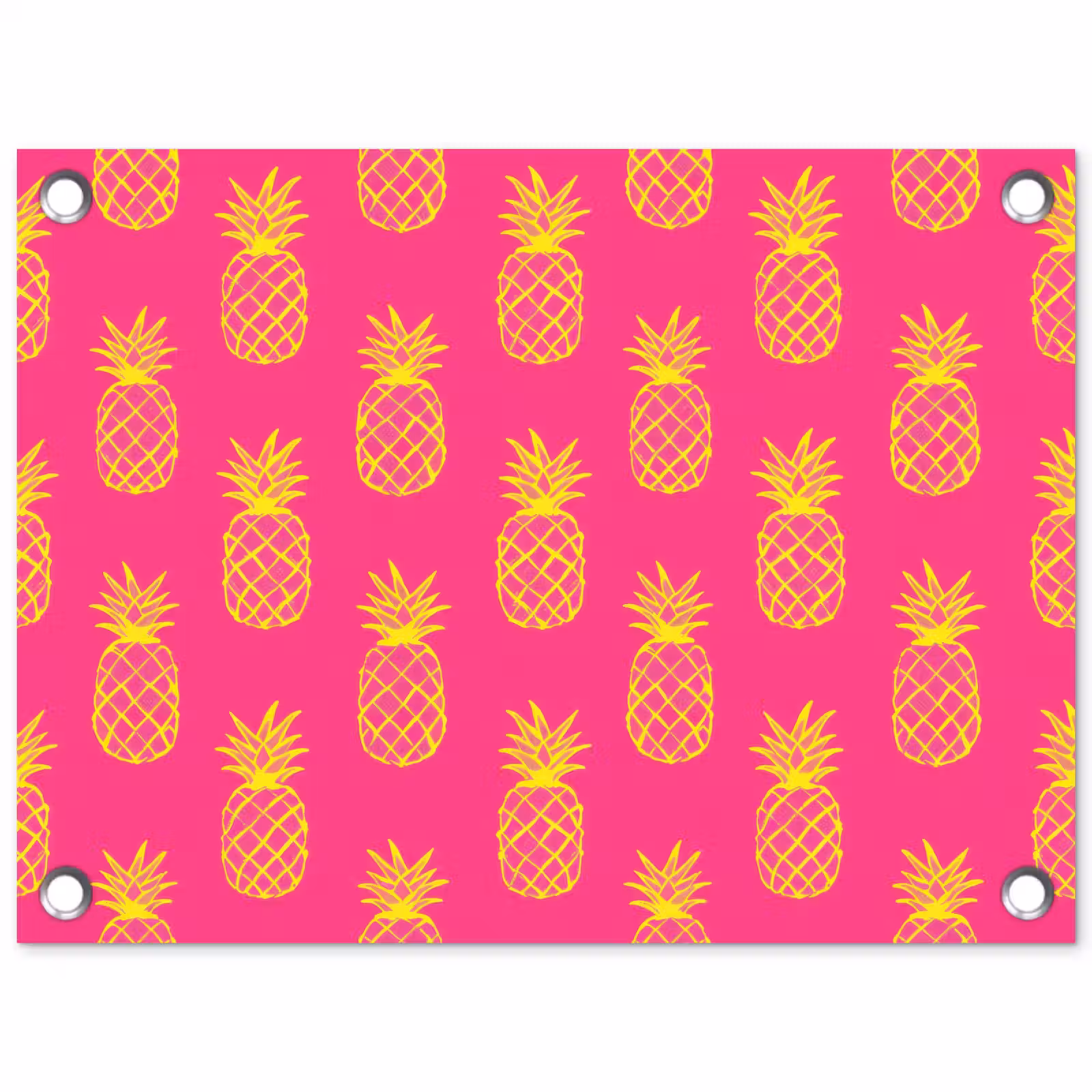 Tuinposter - Ananas - Trendy - Roze — 1