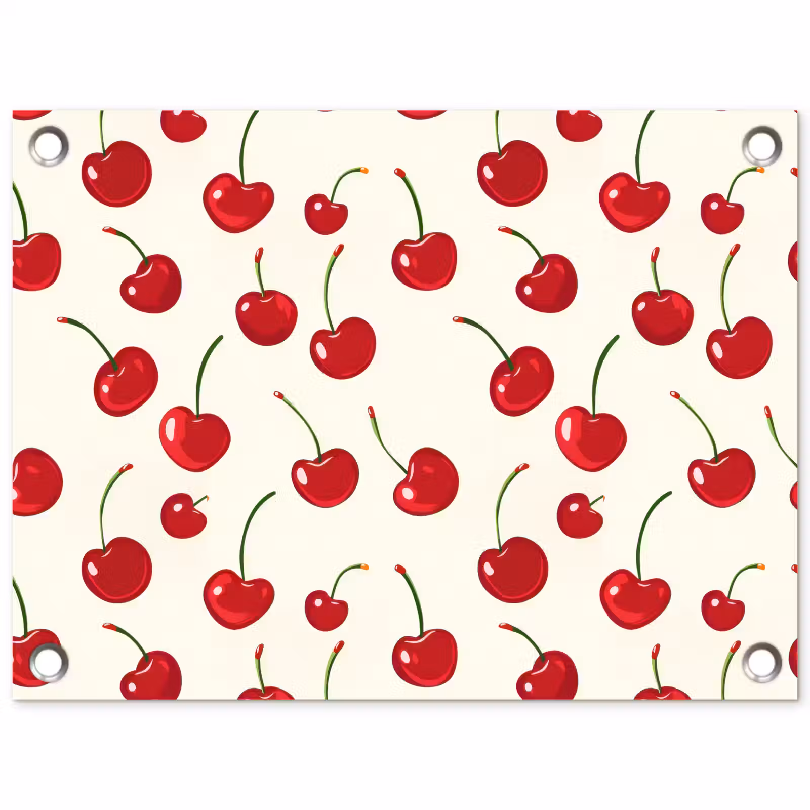 Tuinposter - Kersen - Minimalistisch - Rood — 1