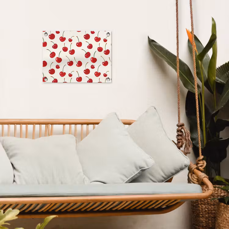 Tuinposter - Kersen - Minimalistisch - Rood — 5