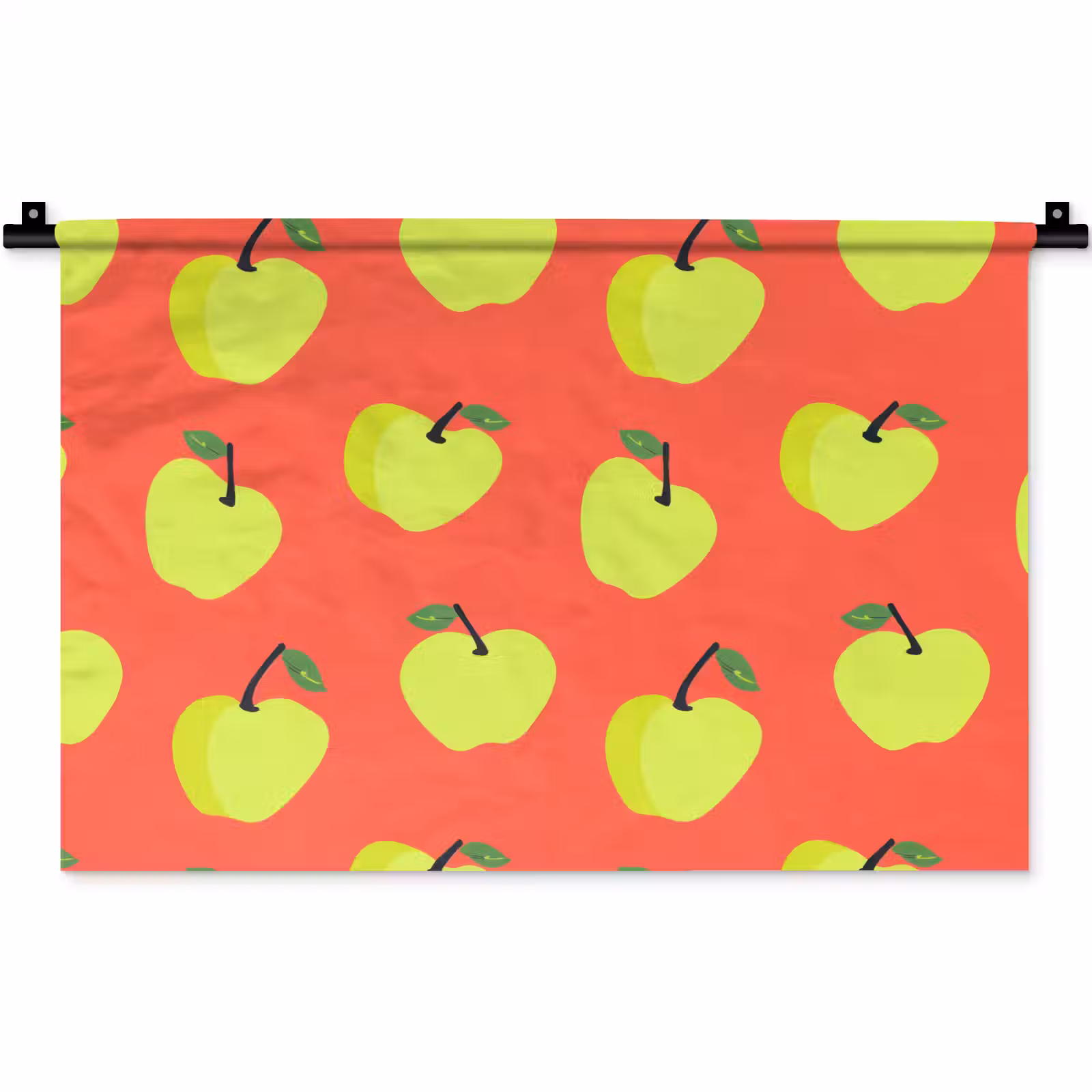 Wandkleed - Appels - Modern - Groen — 1