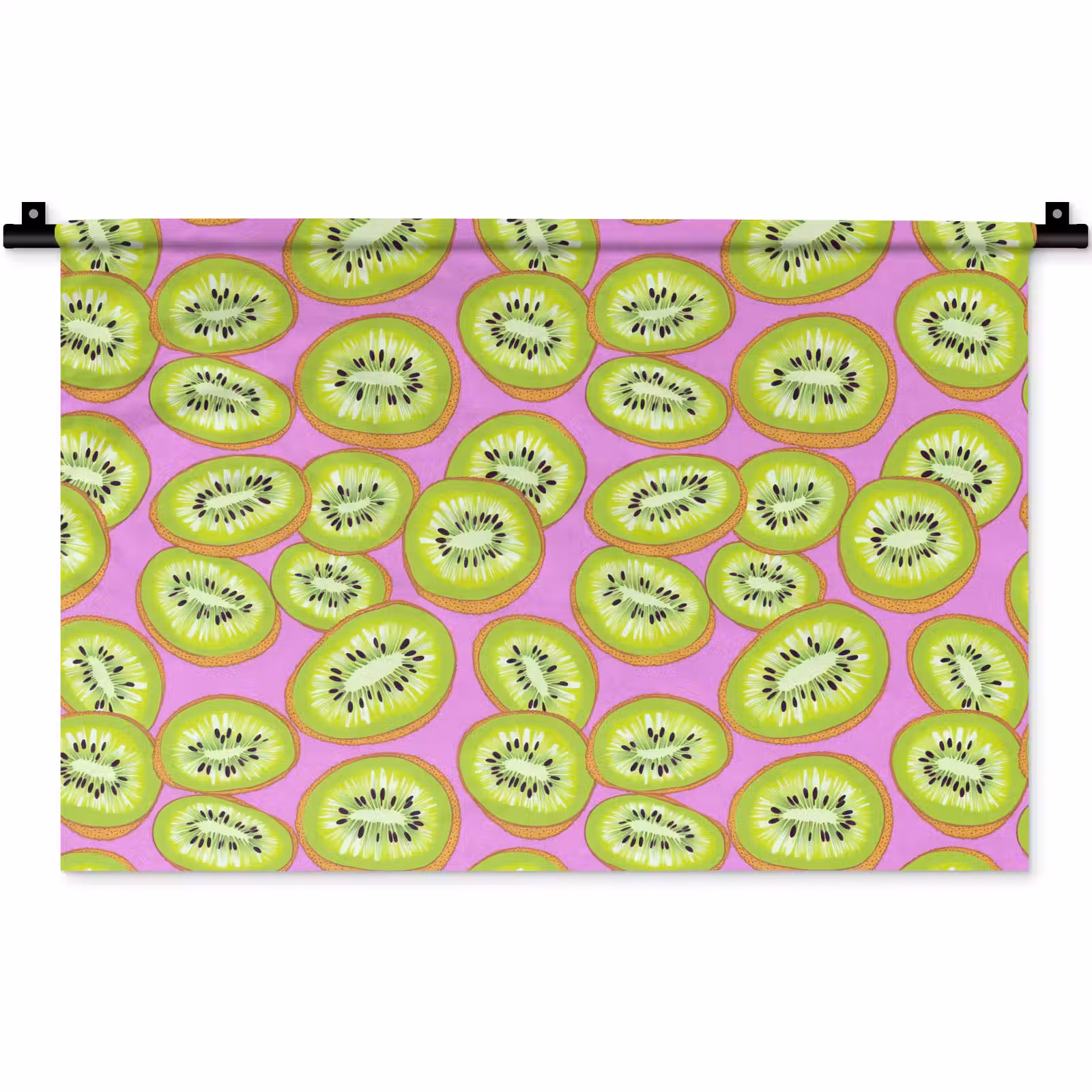 Wandkleed - Kiwi - Speels - Groen — 1