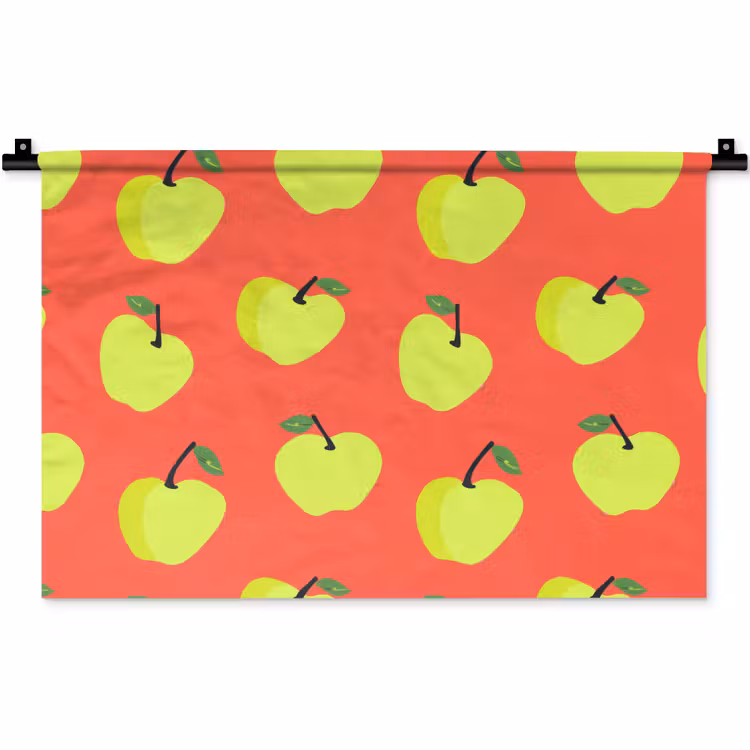 Wandkleed - Appels - Modern - Groen — 1