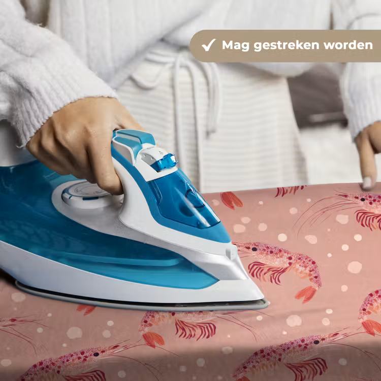 Wandkleed - Garnalen - Stippen - Roze — 6