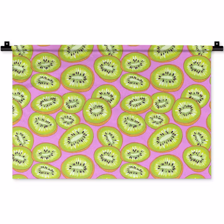 Wandkleed - Kiwi - Speels - Groen — 1