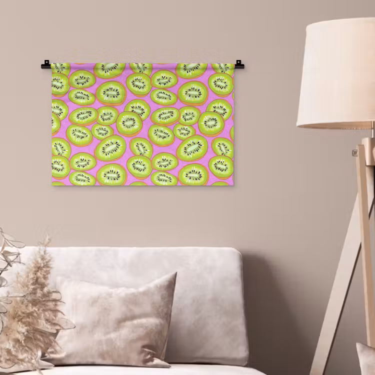 Wandkleed - Kiwi - Speels - Groen — 2