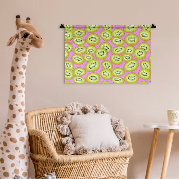 Wandkleed - Kiwi - Speels - Groen — 5