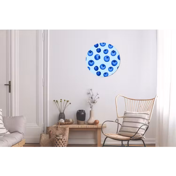 Wandcirkel - Aluminium - Bessen - Modern - Blauw — 2