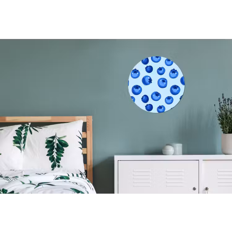 Wandcirkel - Aluminium - Bessen - Modern - Blauw — 4