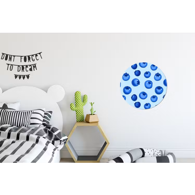 Wandcirkel - Aluminium - Bessen - Modern - Blauw — 5