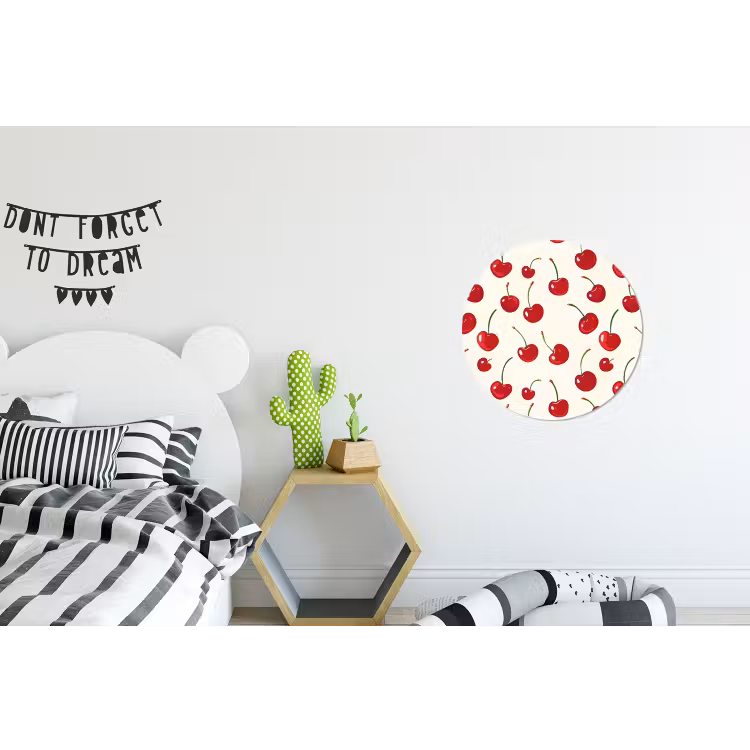 Wandcirkel - Aluminium - Kersen - Minimalistisch - Rood — 5