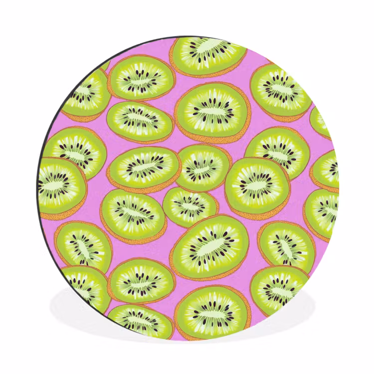 Wandcirkel - Aluminium - Kiwi - Speels - Groen — 1