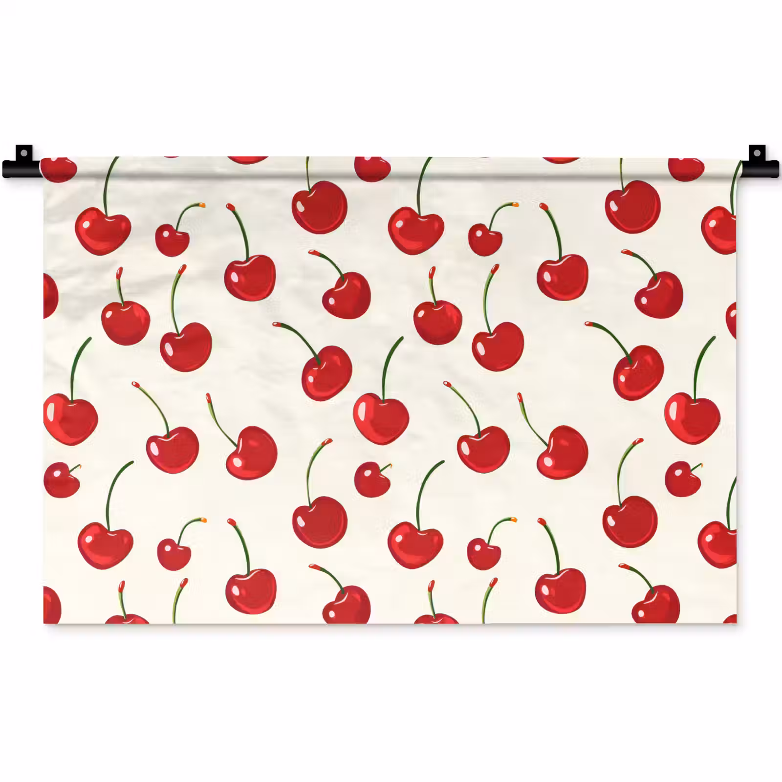 Wandkleed - Kersen - Minimalistisch - Rood — 1