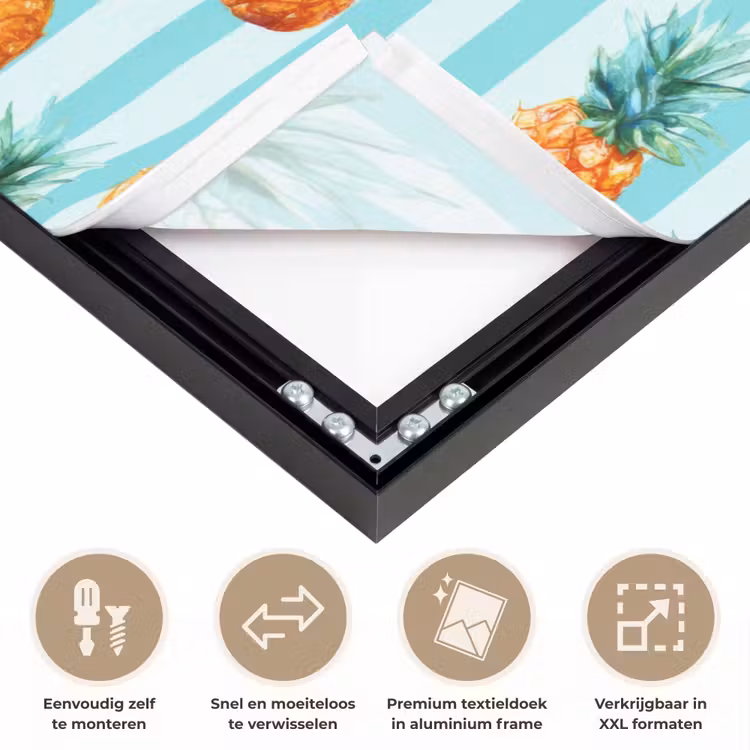 Art Frame - Ananas - Strepen - Groen — 4