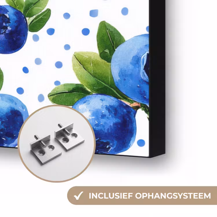 Art Frame - Bessen - Patroon - Blauw — 6