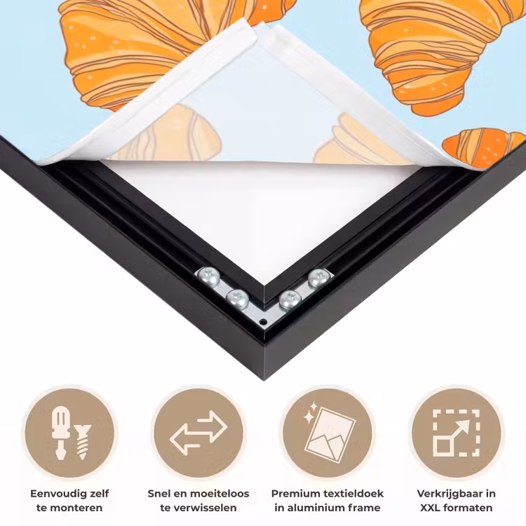 Art Frame - Croissant - Speels - Blauw — 4