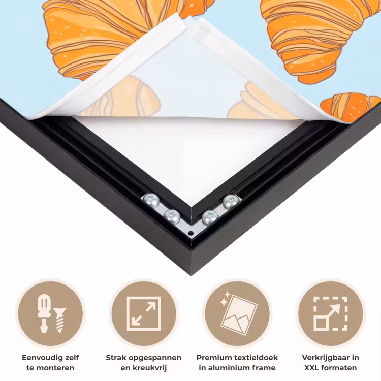 Art Frame - Croissant - Speels - Blauw — 8